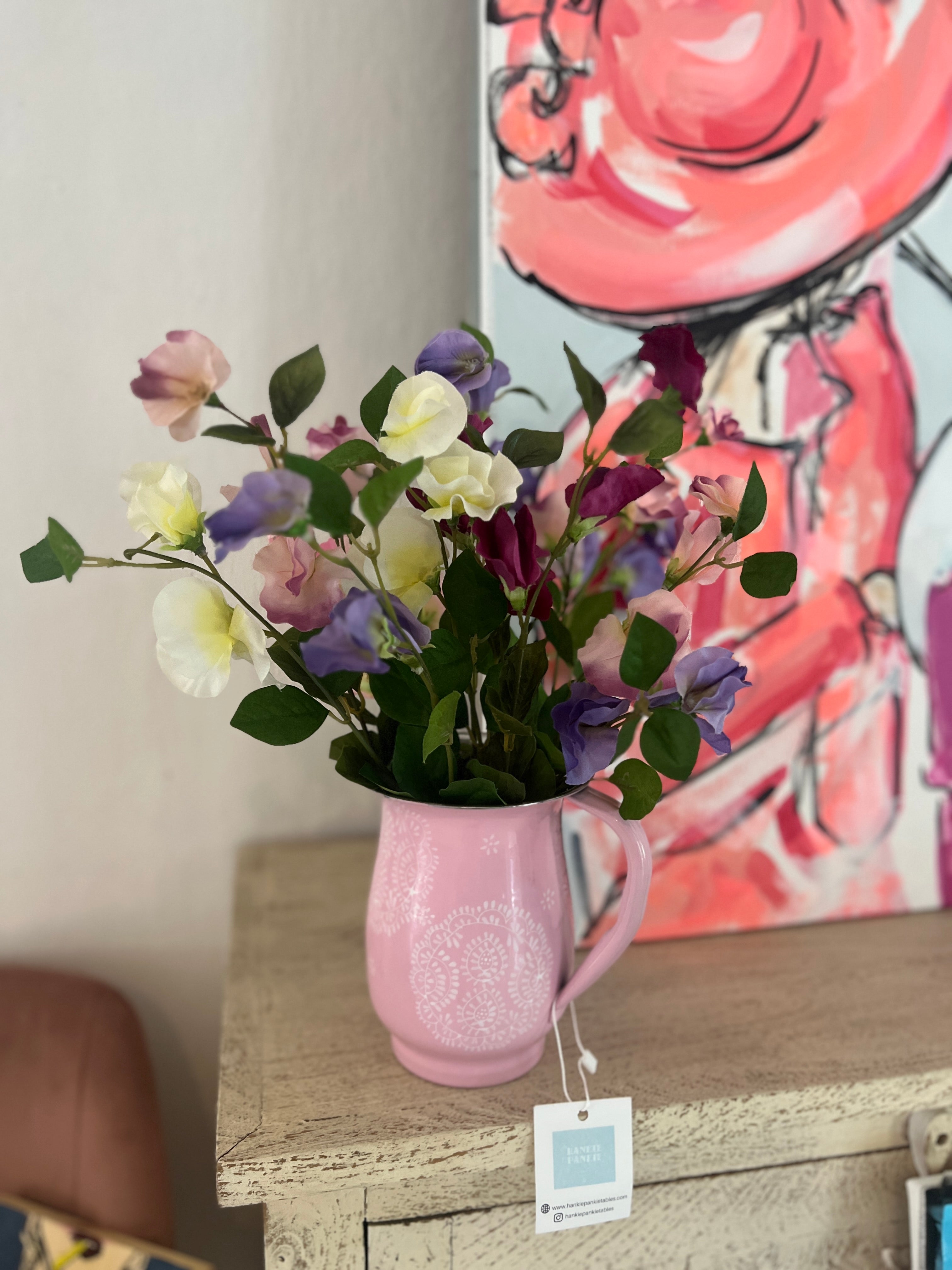 Sweet pea jug