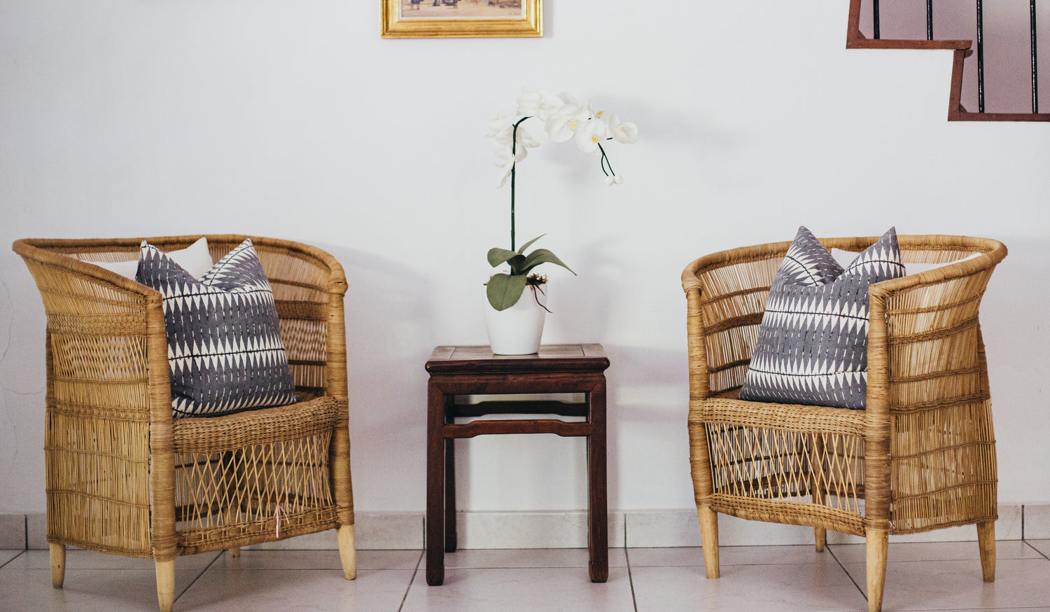 Artificial Orchid in waiting room