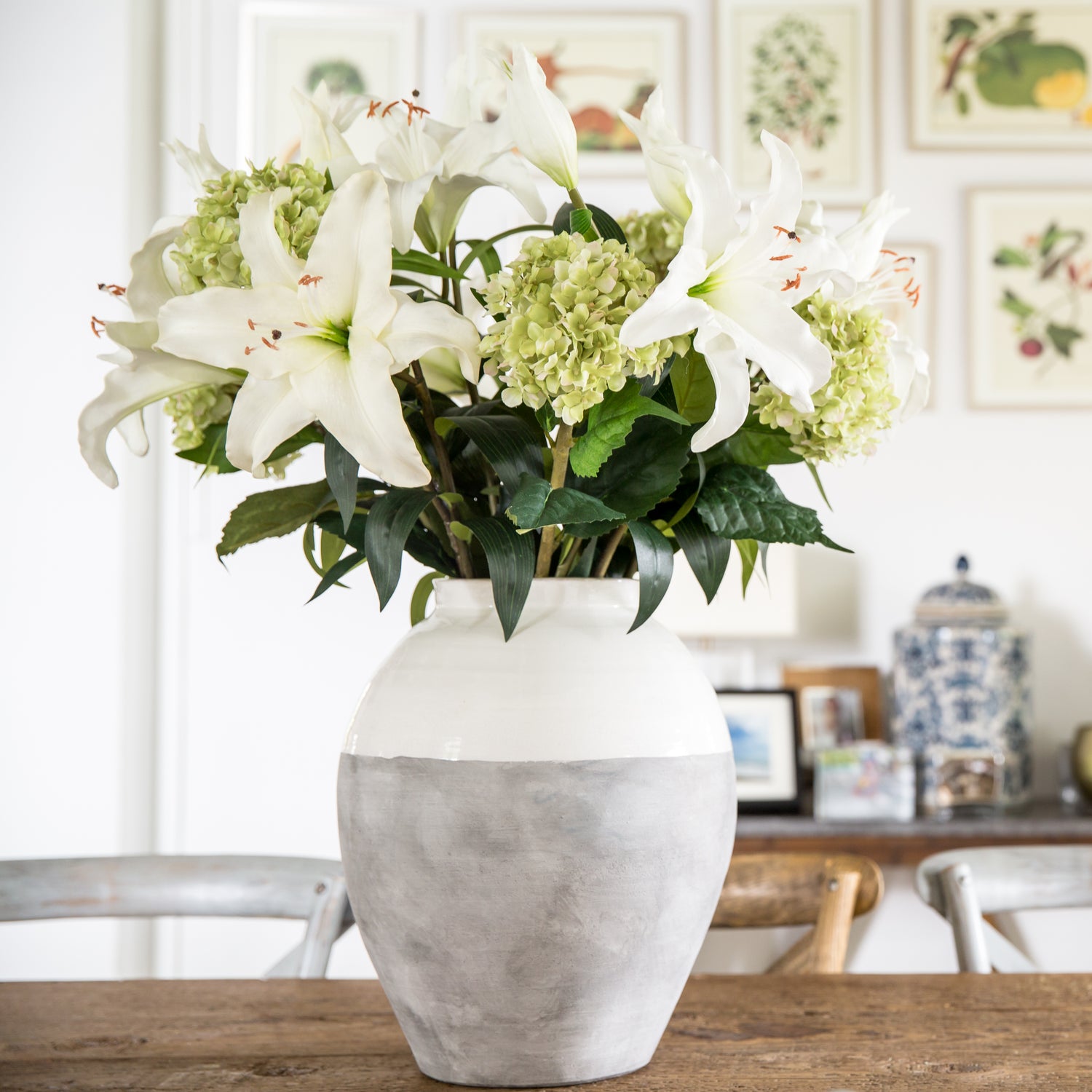 fake flowers singapore lillies in a vase