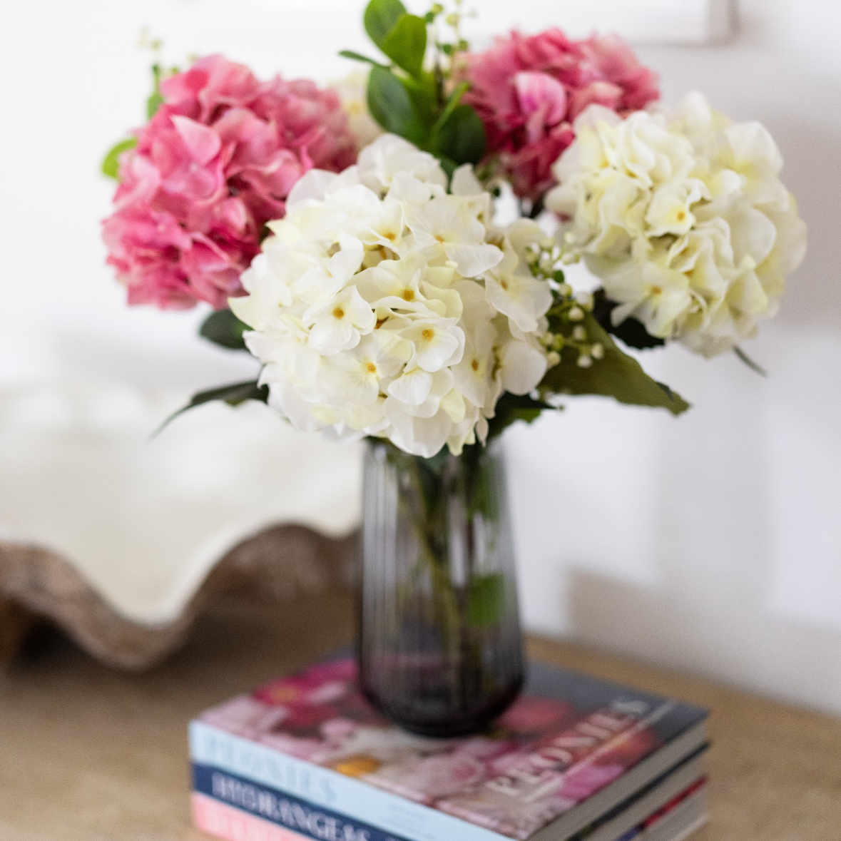 Artificial hydrangeas