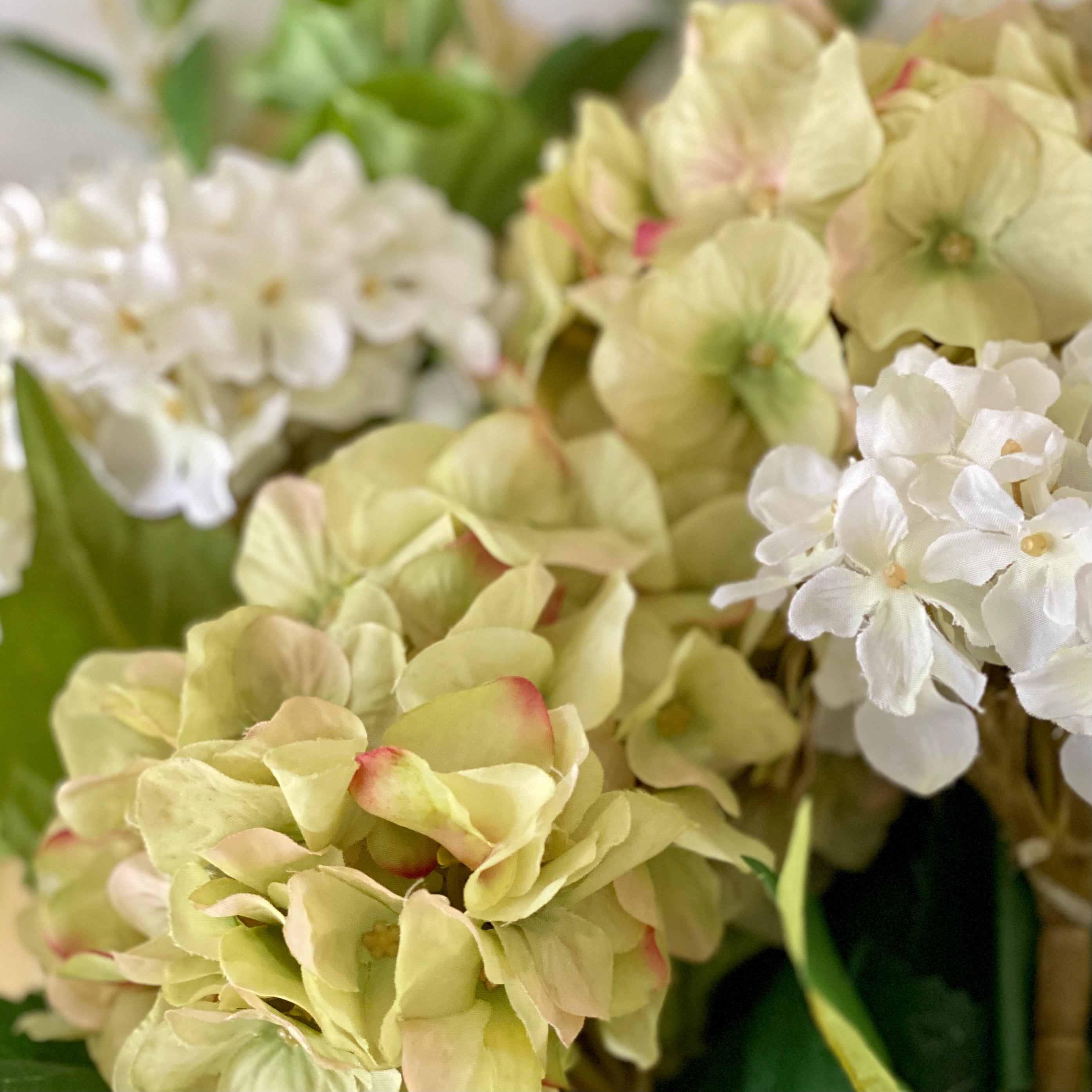 artificial hydrangeas