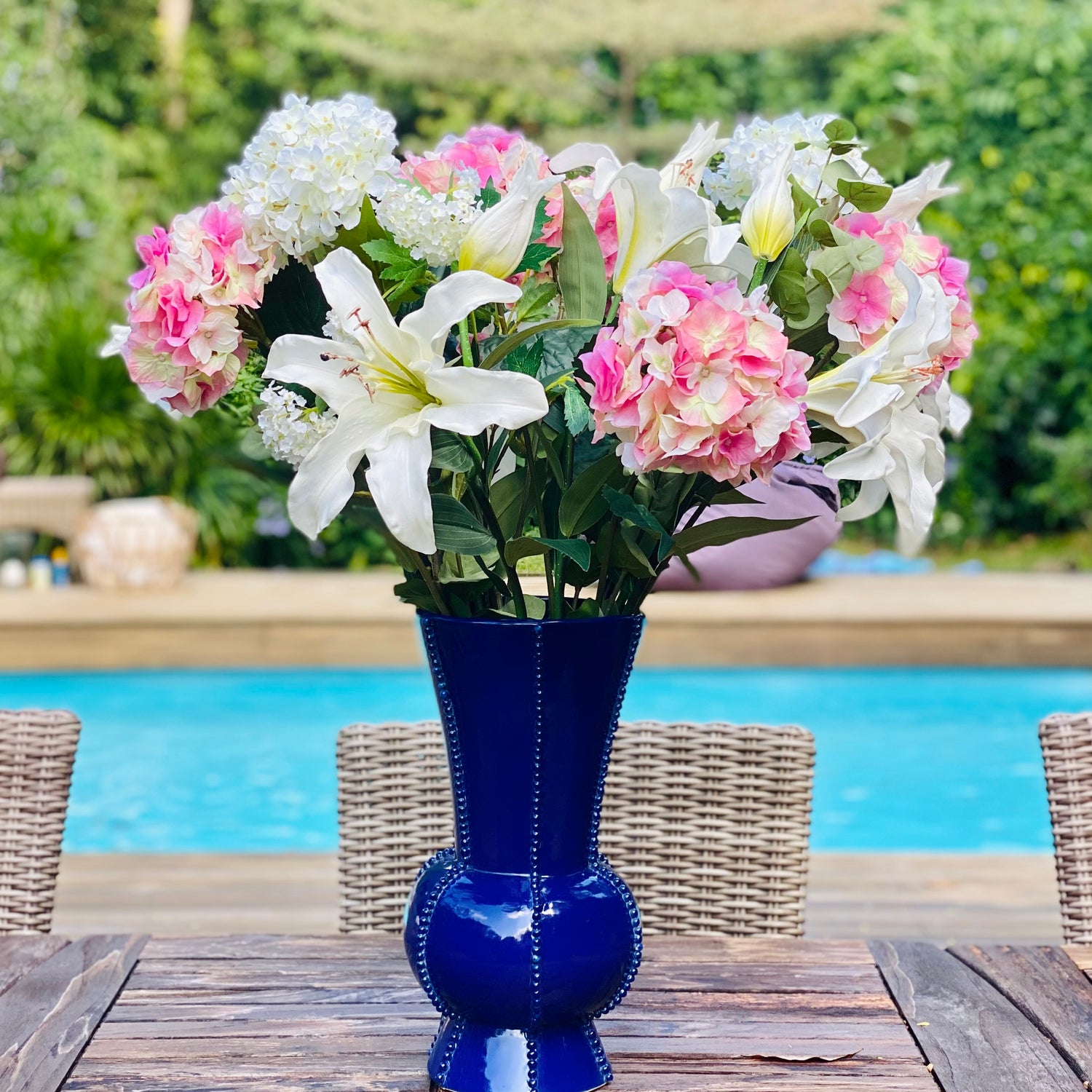 French Hydrangea - Cream Rose