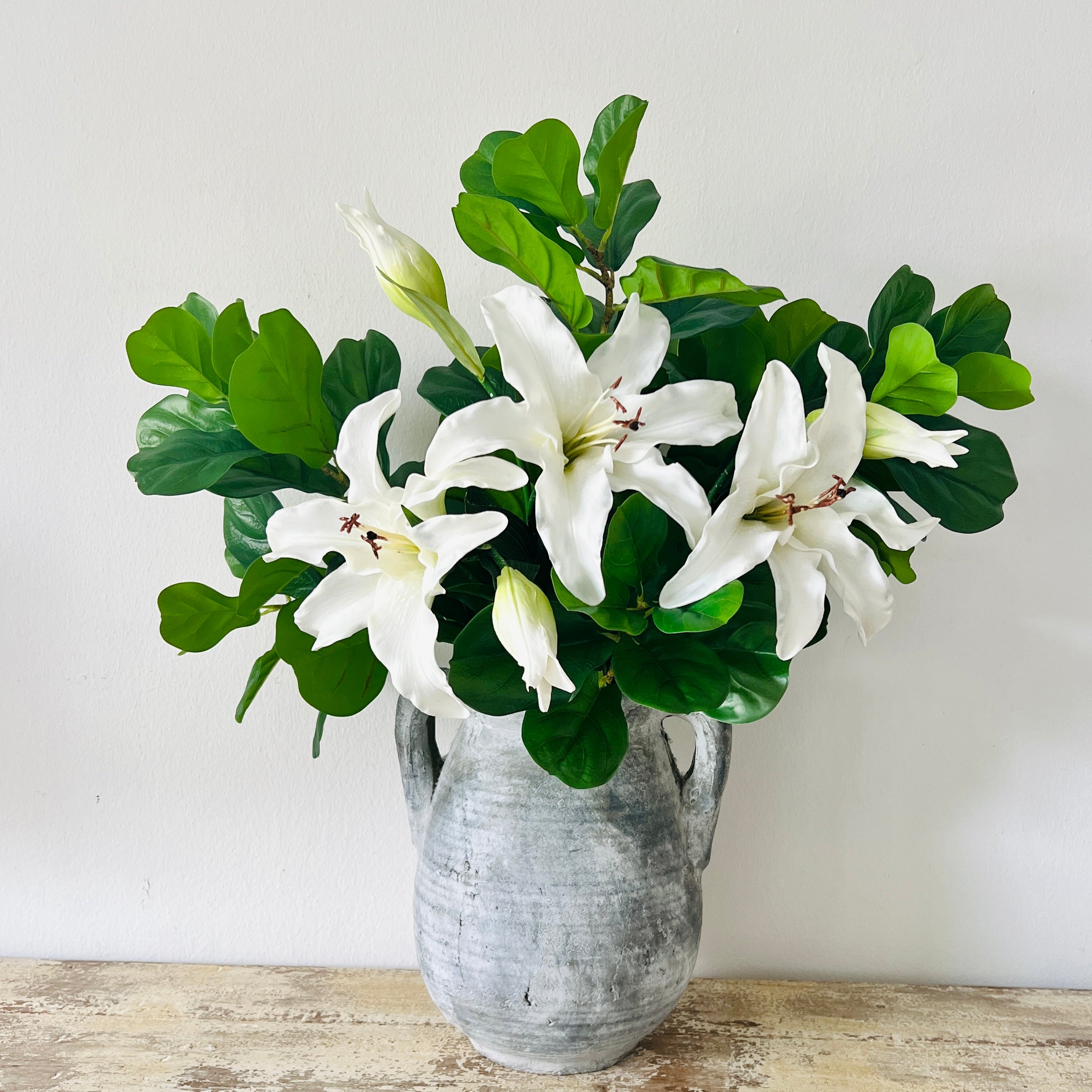 foliage and lily