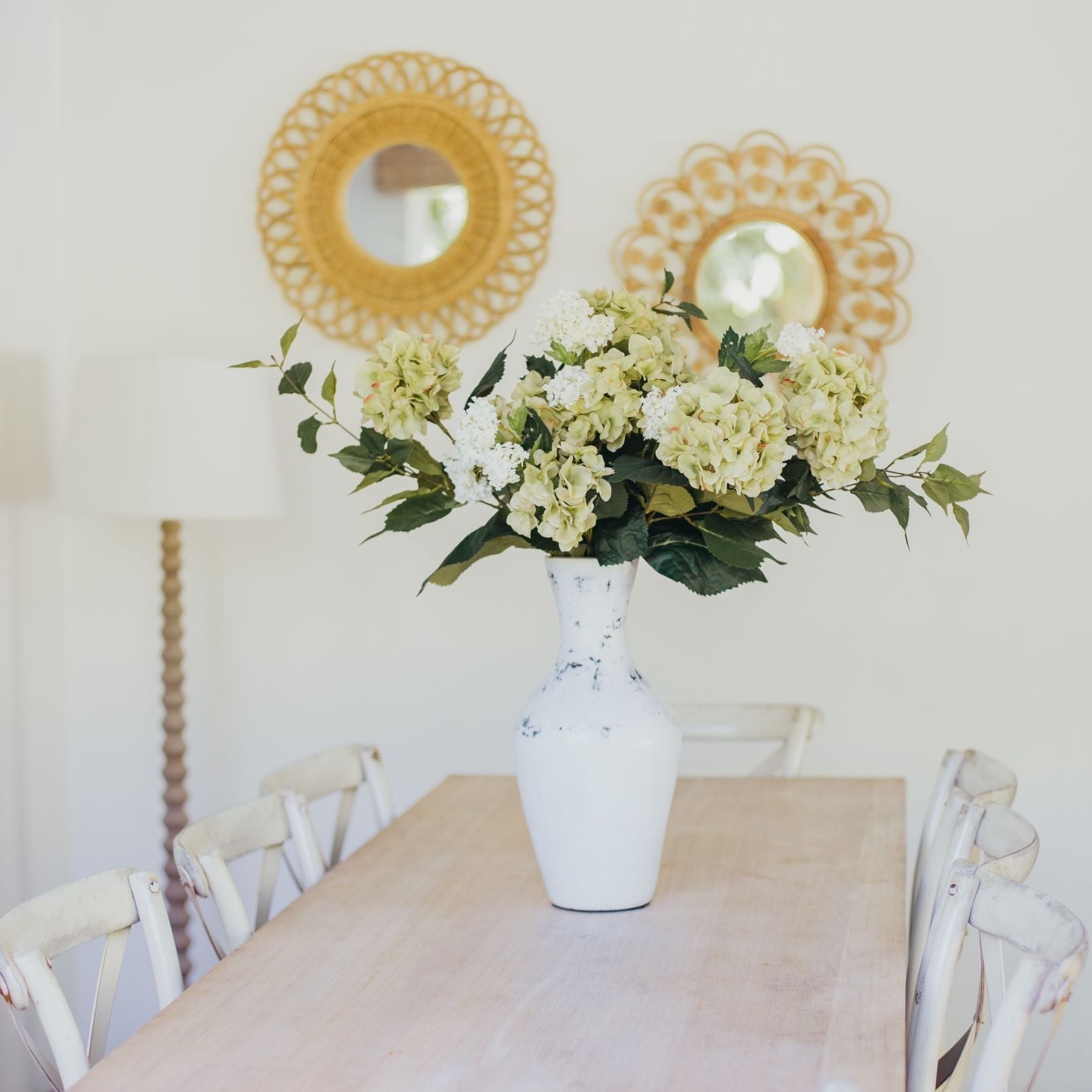Double Headed Hydrangea - Green Rose