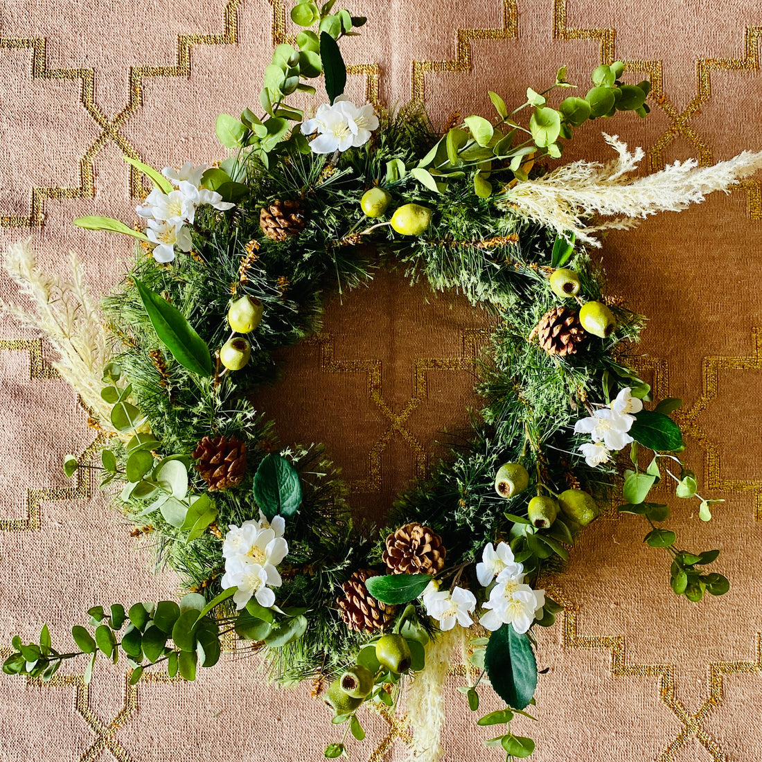 Natural style Christmas wreath