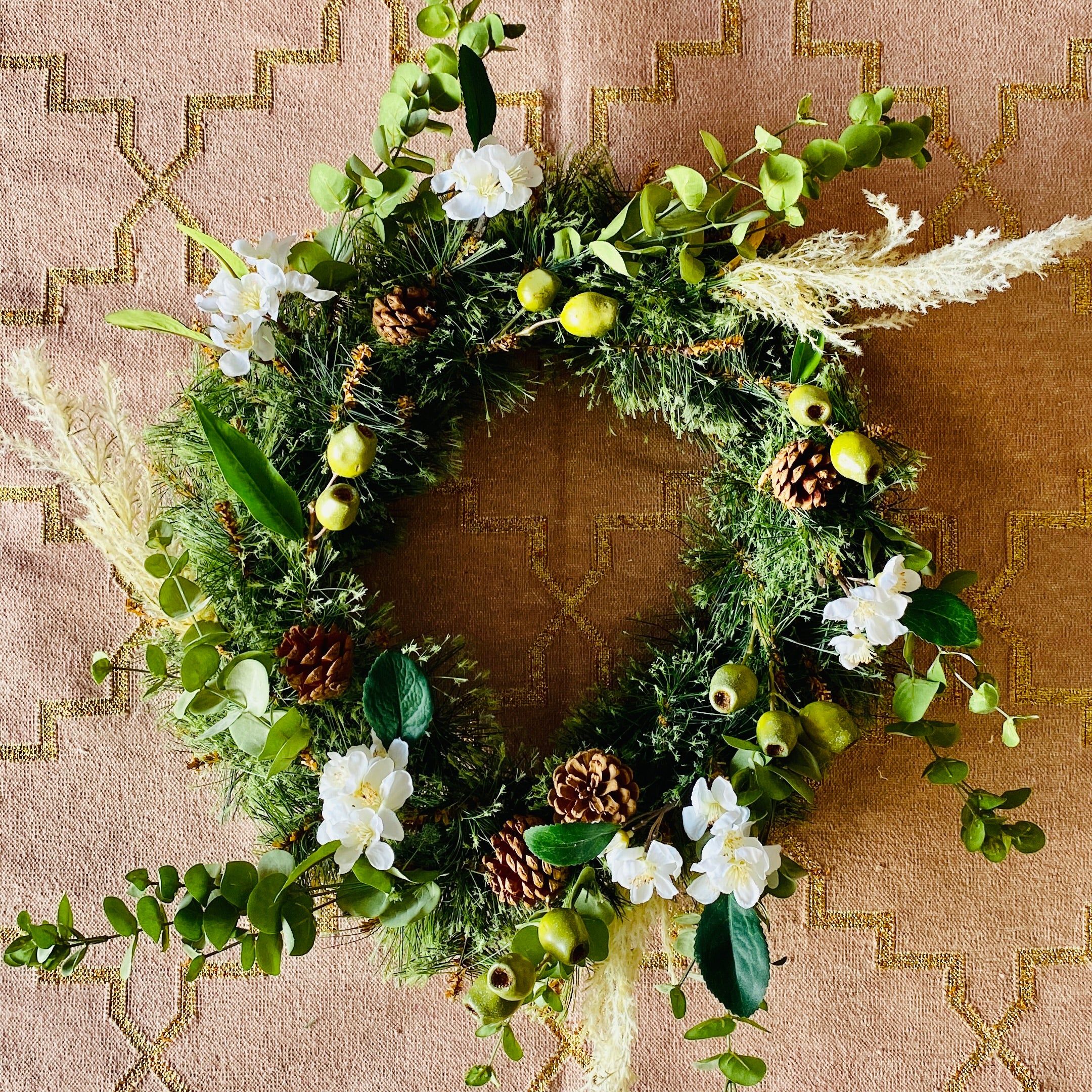 Natural style Christmas wreath