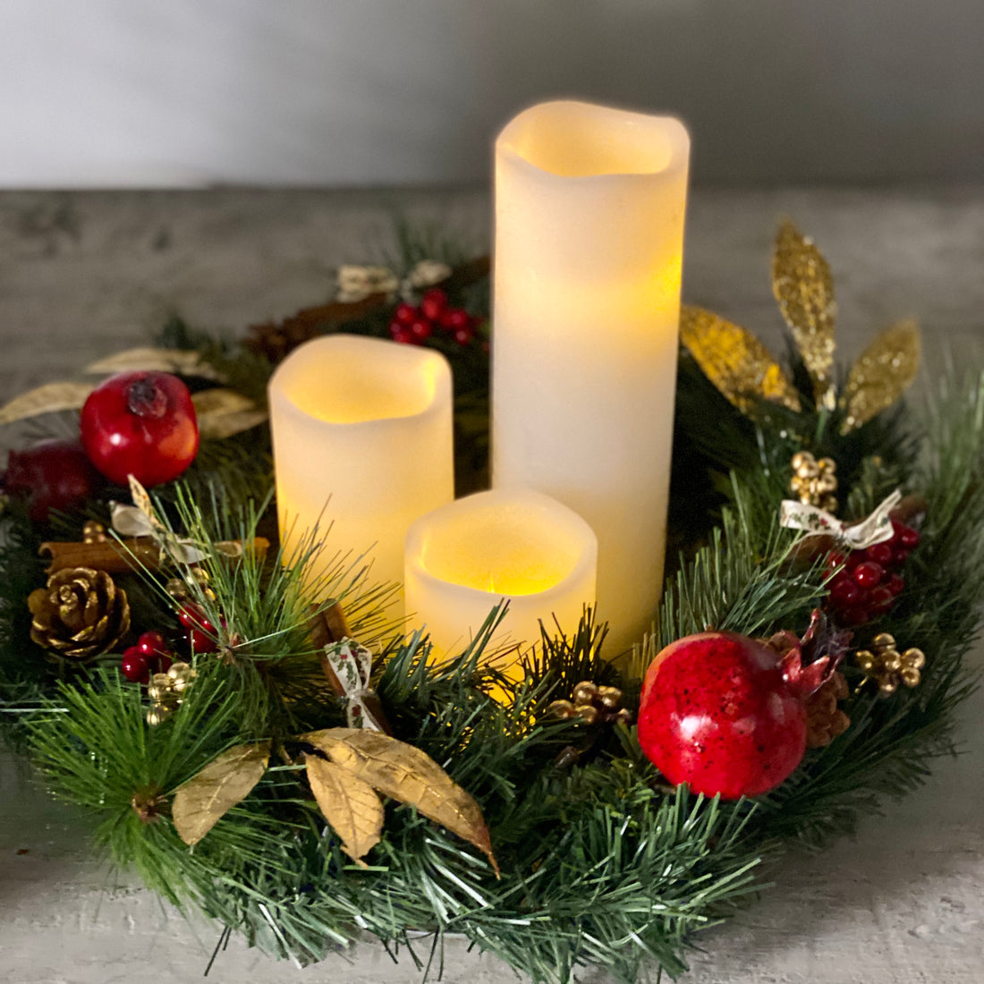 Pomegranate wreath- small