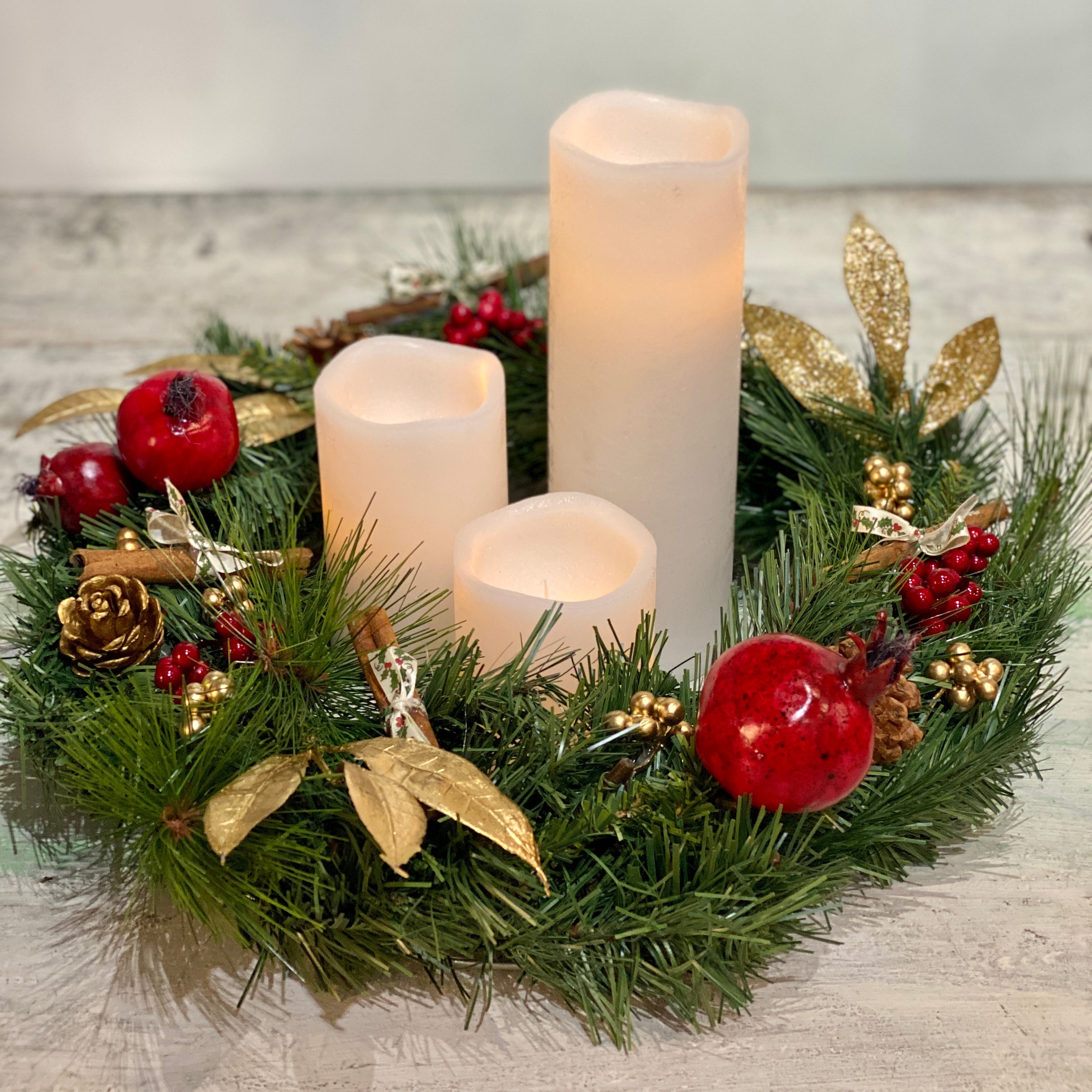 Pomegranate wreath- small