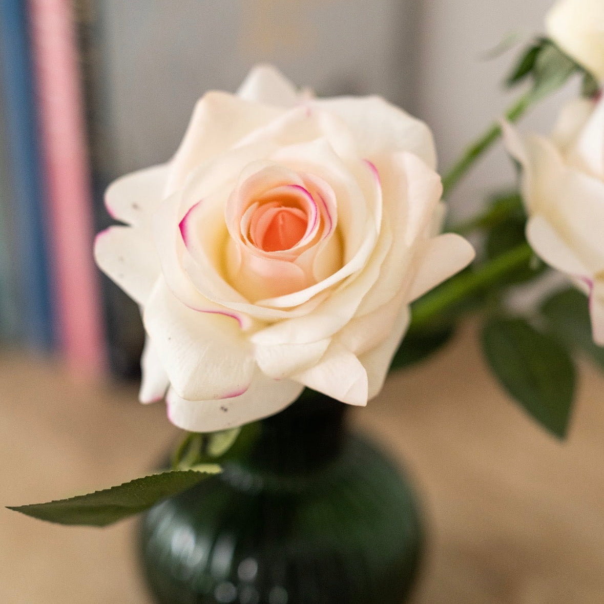 Pink faux rose