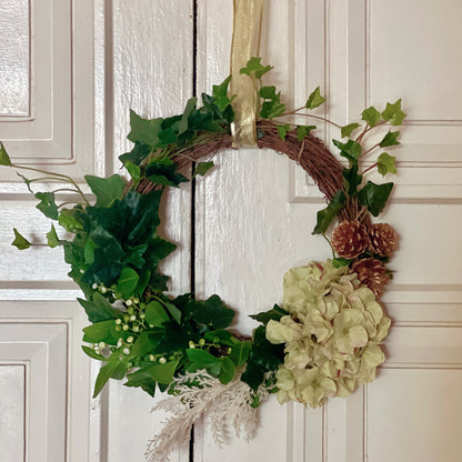 Wooden and ivy wreath