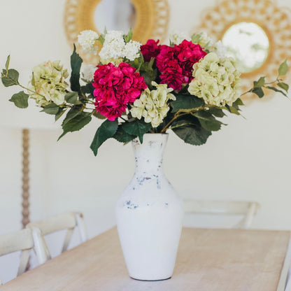 Burgundy hydrangeas 