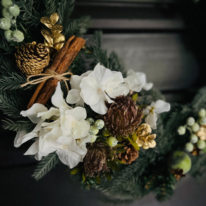 Large faux wreath