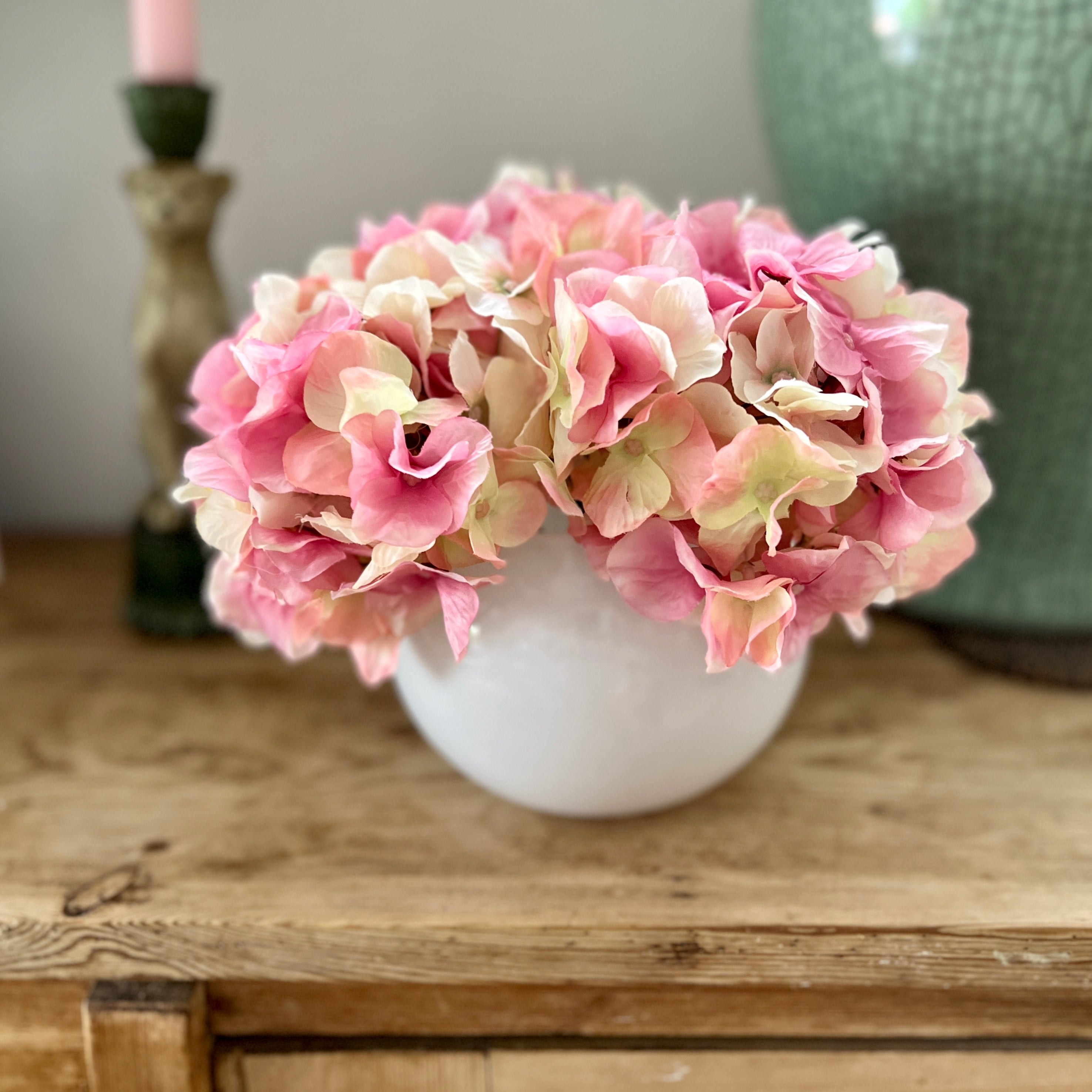 French Hydrangea - Cream Rose