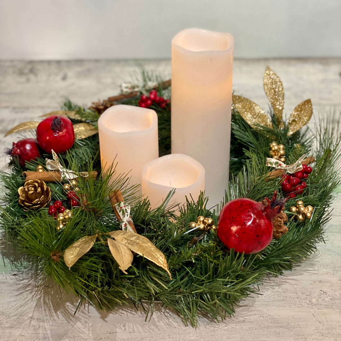 Pomegranate wreath- small